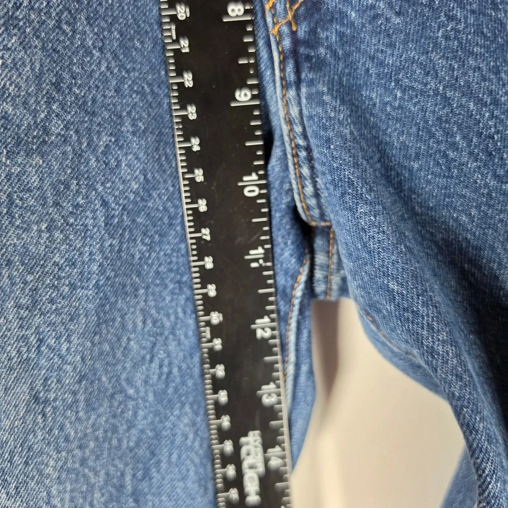 RRL Ralph Lauren Vintage Made in USA Button Fly Straight Leg Jeans Blue Mens 30